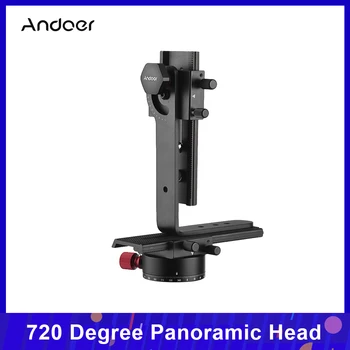 

Andoer 720 Degree Camera Panoramic Head Including 2 Way Rail Slider + 360° Swivel Panoramic Indexing Rotator + L Bracket Kit