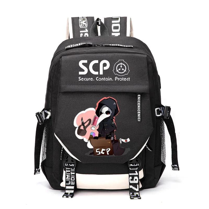 

Anime Cartoon Cosplay SCP Foundation 096 009 173 Outdoor Travel Rucksack Casual Schoolbag Student Backpacks