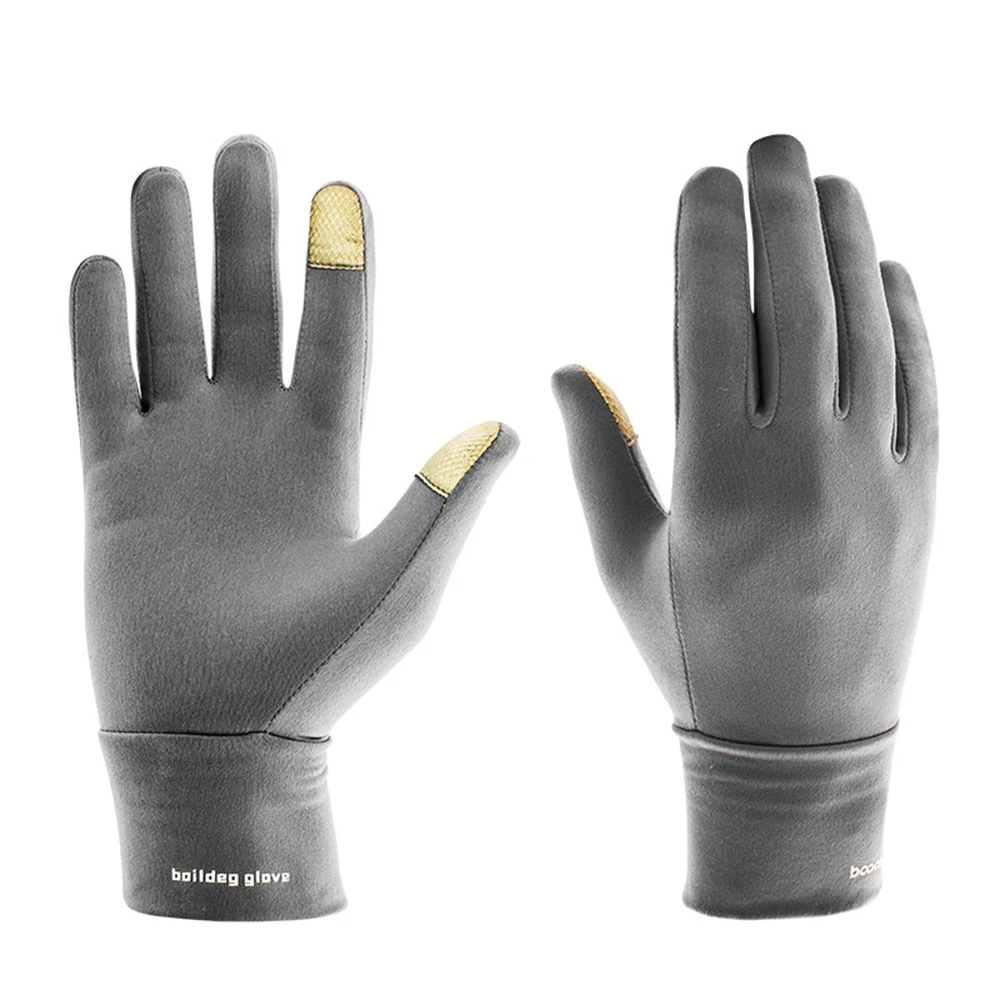 Зимние новые теплые мужские перчатки для езды на велосипеде, женские модные спортивные ветрозащитные перчатки из лайкры с сенсорным экраном
