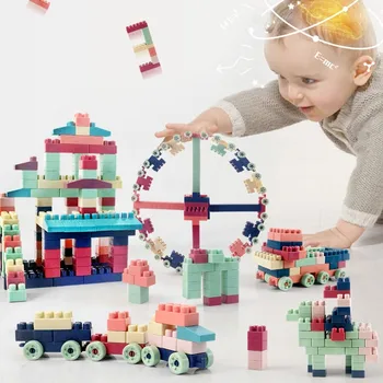 

HIPAC 380PCs DIY Buliding Blocks Educational Toys Classic Basis Blocks Construccion Constructor Sorters Bricks For Children