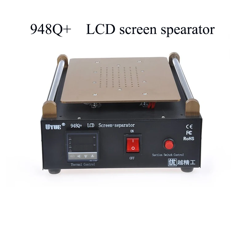 

UYUE 948Q+ Max 11 inches Built-in Vacuum Pump Mobile phone LCD Screen Separator Machine Glass Touch Screen Refurbished Repair