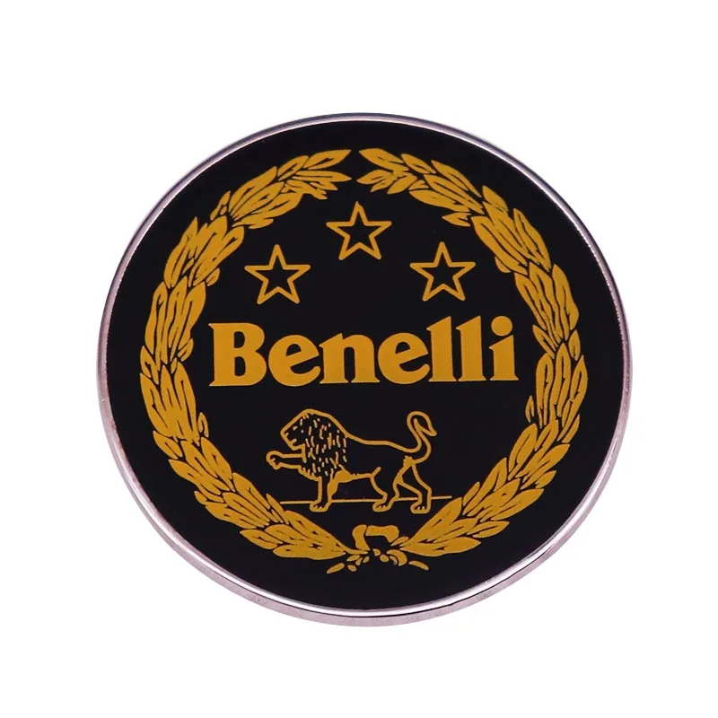 Основанная в 1911 Moto Benelli Лев знак Винтаж 70s гоночный moto rcycle производитель брошь с