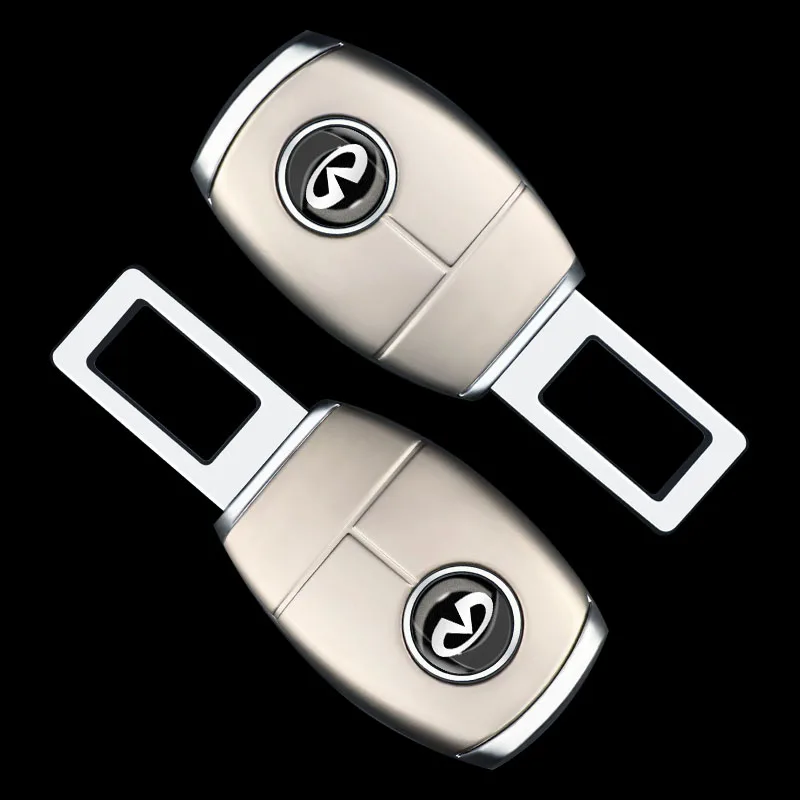 1pcs Car Seat Belt Buckle Extender Buckle Insert Plug Clip for Infiniti FX35 Q50 Q30 ESQ QX50 QX60 QX70 EX JX35 G35 G37 Style