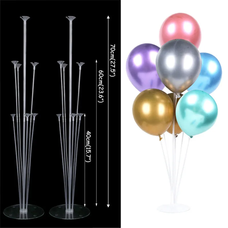 stand ballon 100cm - Support de colonne de ballons lumineux LED, 1  ensemble, présentoir de Table flottant, dé