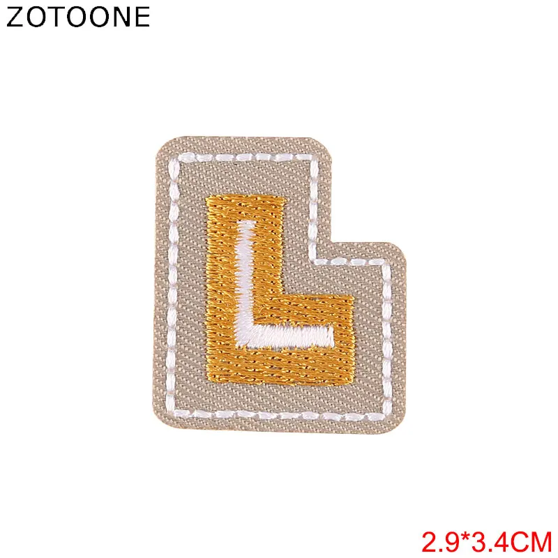 Нашивки ZOTOONE с надписью &quotжелезо&quot наклейка для одежды аппликация фетровая