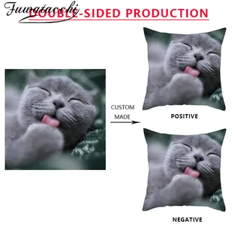 

Fuwatacchi Double-sided Print your Design Cushion Cover Personal Family Pets Picture Customize Pillowcases Home Decor Pillowcase