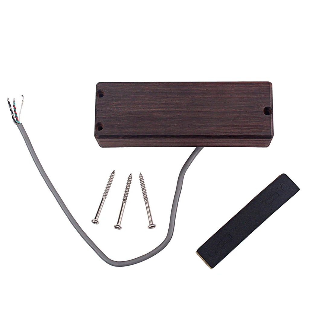 Soap Bar Style Pickup 111x37x25mm with Screws Sponge for 5-strings Jazz Bass Guitar