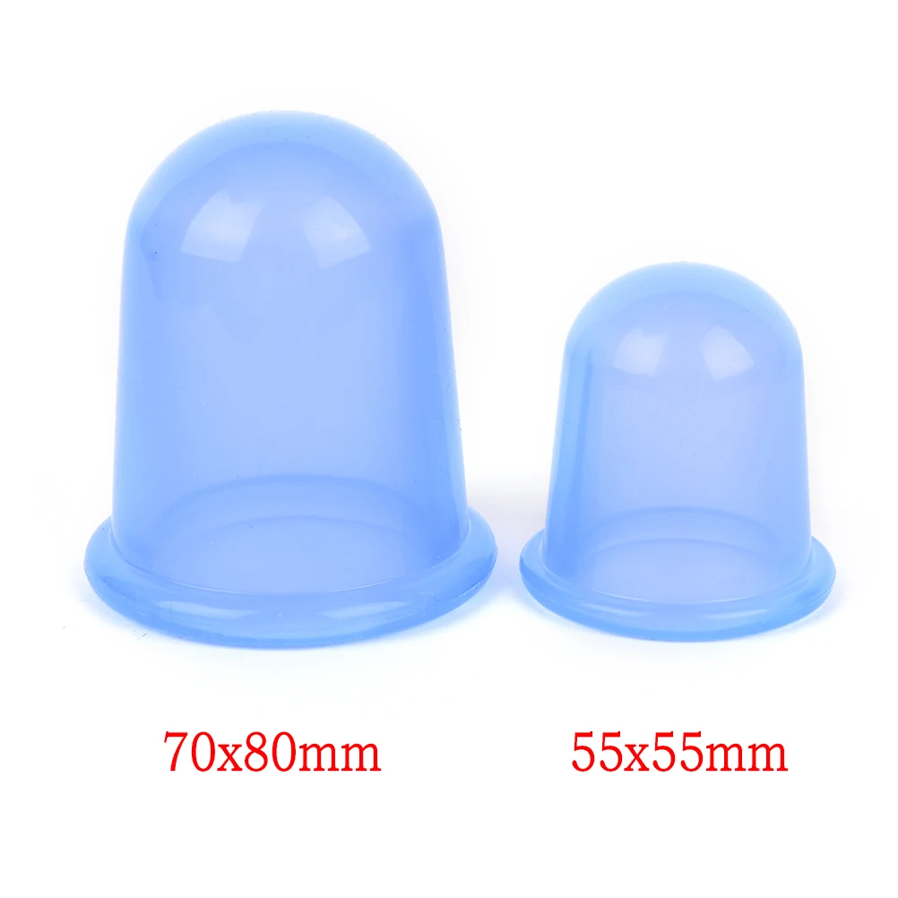 blue 55x55mm Горячее предложение, 5 цветов, 2 размера, вакуумное средство против целлюлита, силиконовые чашечки, семейный массажер для тела, подтяжки - Цвет: blue 55x55mm
