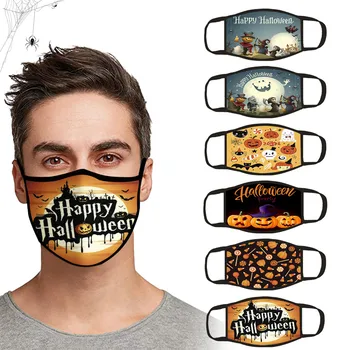 

Halloween Adults Facemask Breathable Face Mask Windproof Reusable Face Shield Cloth Face Shield Washable Mouth Mask mondmaskers