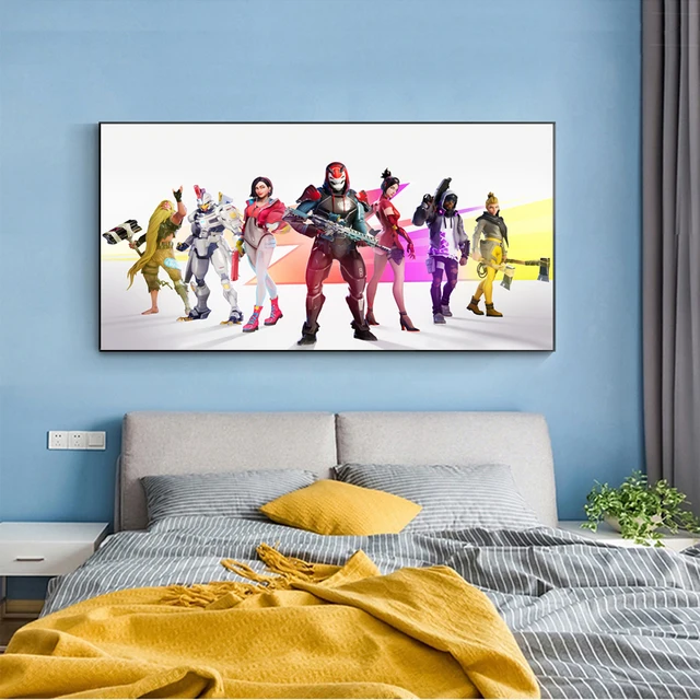 Fortnite Games Wall Art Paintings Printed on Canvas 4