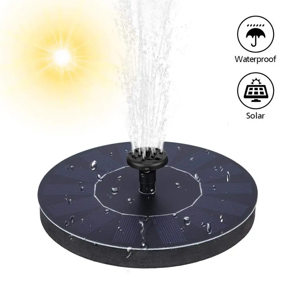 

Solar Power Water Fountain Pump Solar Fontein Bird Bath Fountain Water Floating Garden Patio Lawn Decoration Pool Pond Waterfall