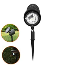 Водонепроницаемый 4 светодиодный светильник на солнечных батареях, регулируемый 2 в 1, ландшафтный светильник, охранный светильник, темное Зондирование для наружного двора, сада