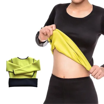 

Cross-border wholesale women's hot sweat long-sleeved top body shaping breathable fitness yoga sports sweat warm top