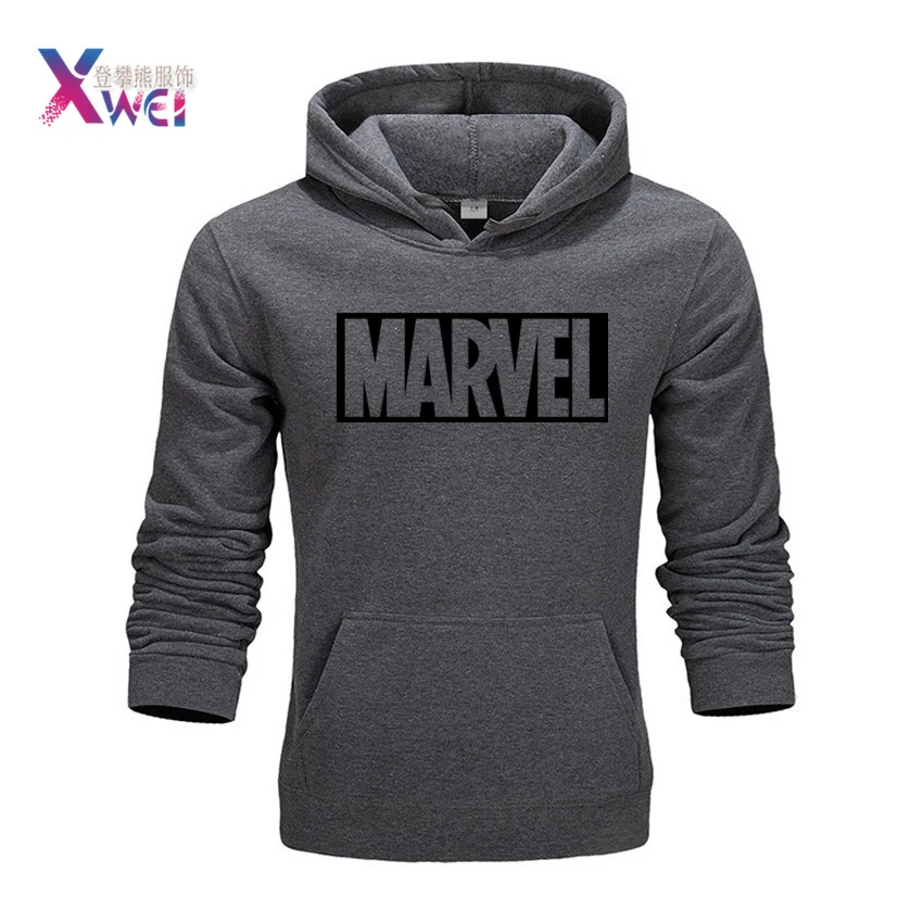Xwei, новинка, Осенние брендовые толстовки для мужчин, высокое качество, MARVEL, с буквенным принтом, модные мужские толстовки, спортивные, повседневные, с капюшоном, в стиле хип-хоп
