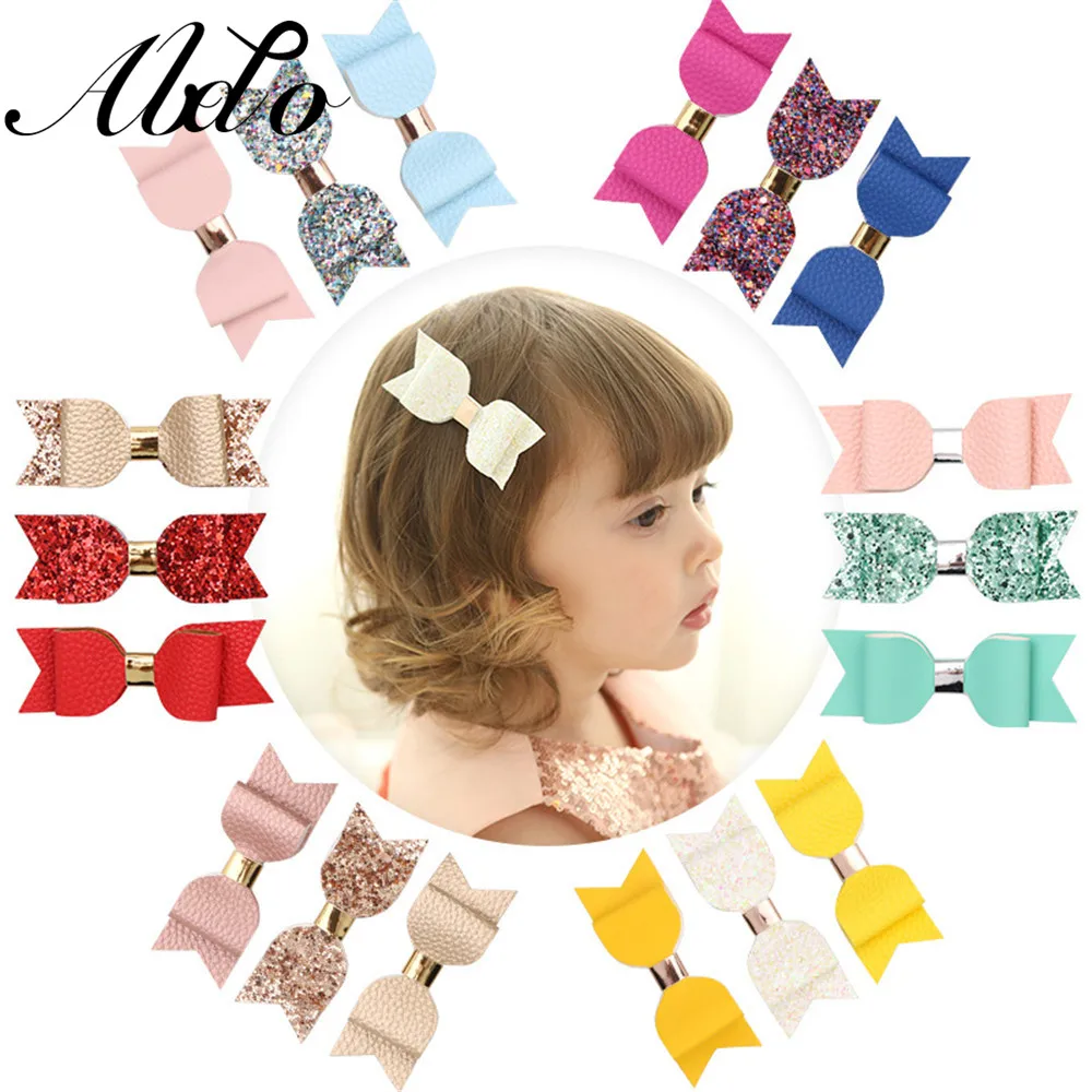 

ABDO 3Pcs Baby Girls Hair Pins Sequins Bow Hair Clip For Girls Baby Hair Accessories Set Colorful Newborn Headdress Kid Headwear