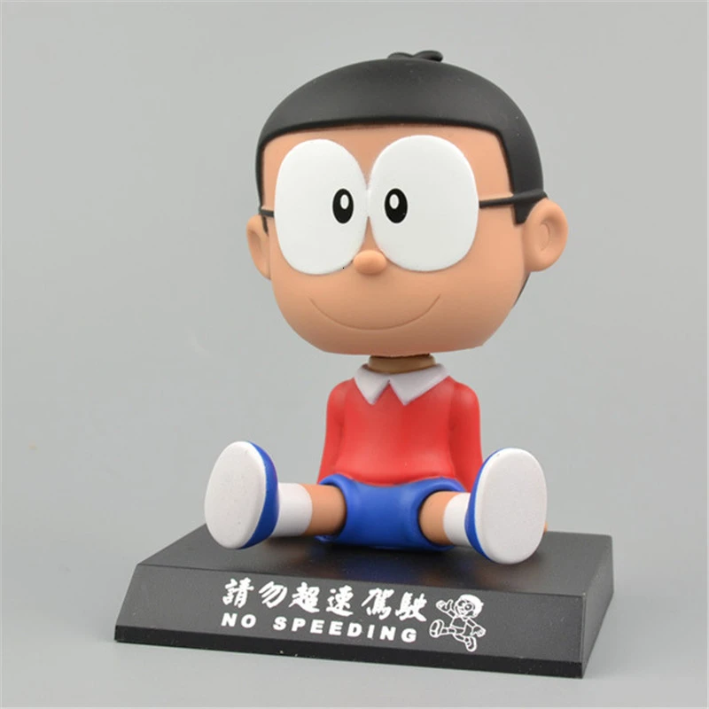 Милый Doraemon фигурка с качающейся головой куклы Doraemon косплей качающаяся голова экшн-кукла автомобиль деко подарок на день рождения - Цвет: 1PCS