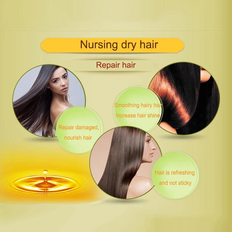 Hair Oil Argan Oil 60ml Clean Hair Curly Hair Treatment Hair Care Salon Essential Dropshipping SMJ