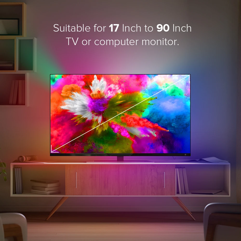 Комплект для окружающего ТВ ПК монитор мечты 4K HD TV WS2812B Светодиодная лента
