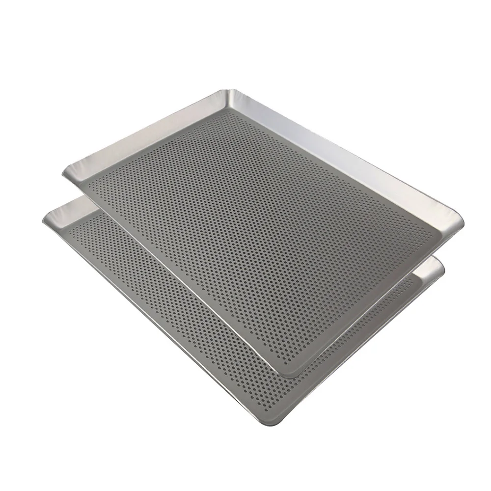 Non Stick Baking Tray Aluminum Alloy Perforated Flat Baking Pan