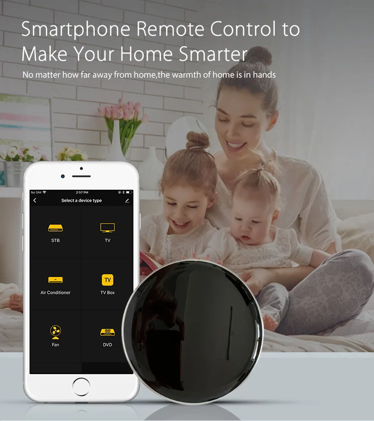 Tuya Smart Home Intelligent Room Wifi Universal IR Remote Control Supports Siri,Alexa, Google Home smart infrared remote