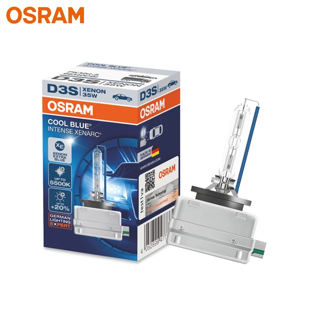 D3S - Osram HID Cool Blue Intense +20% 6000K 66340CBI Bulbs (Pack of 2) 