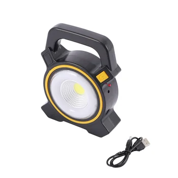 

Outdoor Waterproof Spotlight Solar COB Emergency Work Light Flashlight Flood Lights Portable Light Camping Tent Lamp Searchlight