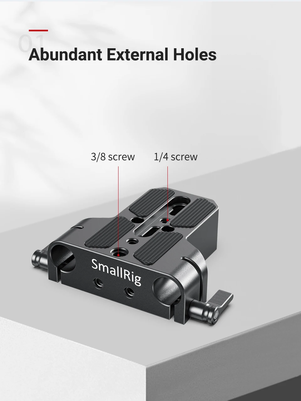 SmallRig Universal DSLR Camera Base Plate, Rod