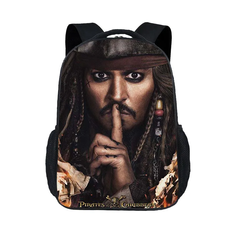 

Pirates Of The Caribbean Captain Jack Backpack Fashion Simple Schoolbag for Elementary School Students Computer Backpack