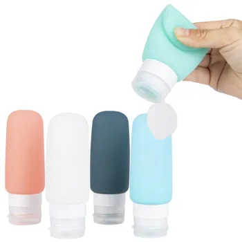 

5 Pcs Leak Proof Squeezable Silicone Containers Portable Lotion Bottles Set for Outdoor Shampoo Soap Cosmetic Container