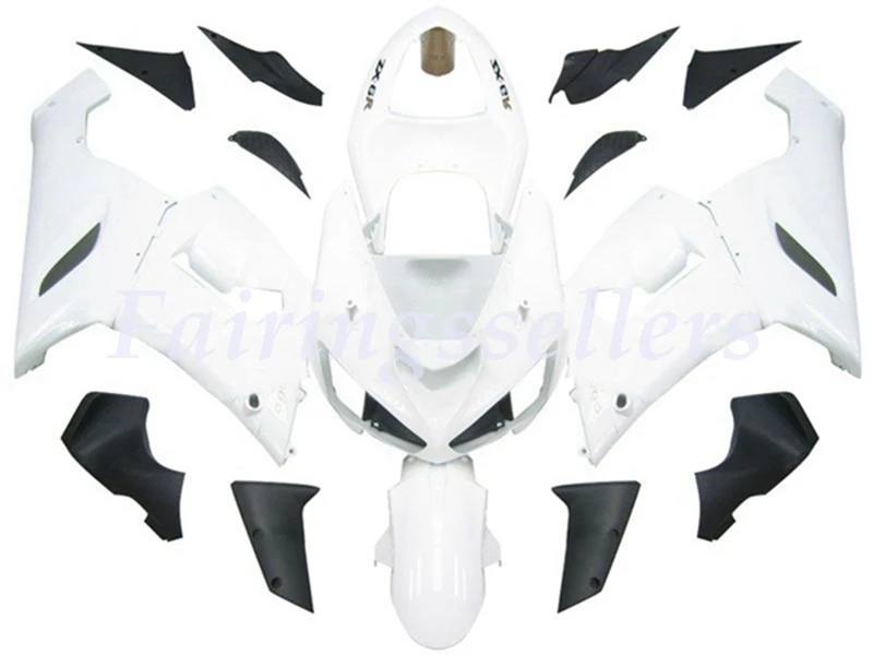 OEM Качество Литья Под Давлением Мотоцикл ABS Обтекатели наборы подходят для kawasaki Ninja zxzx6r 636 2005 2006 05 06 красный синий - Цвет: Pure White