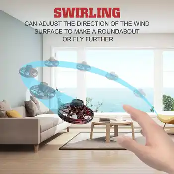 

Flynova Athletic Game Toy Antistress Hand Mini Flying Gyro Drone for Ufo Led Fidget Finger Spinner Route Rotary Child Gift