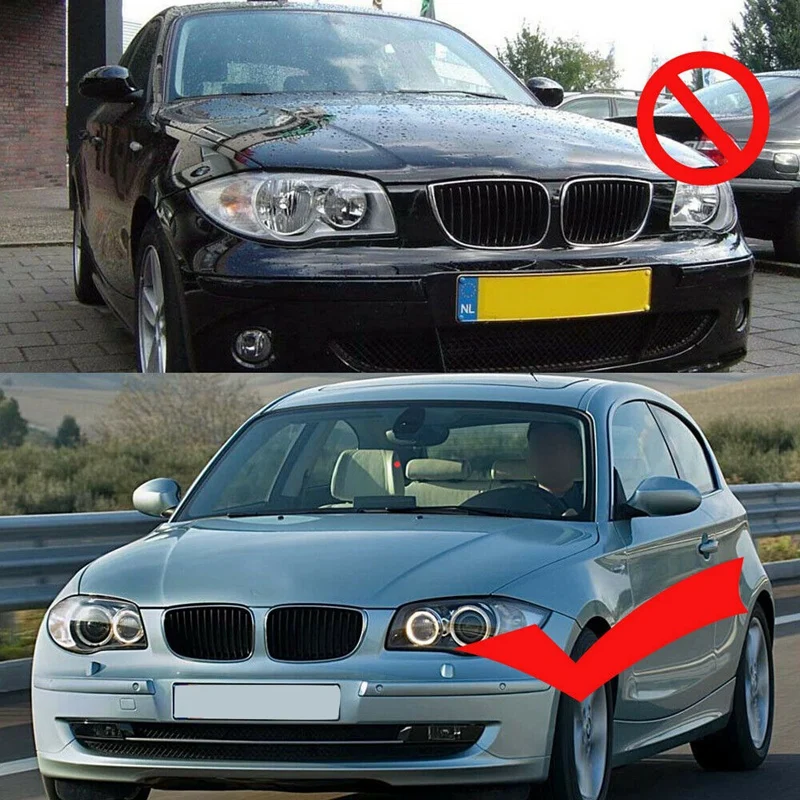 Передний бампер Спортивная решетка для BMW E81 E82 E87 E88 1 серии LCI 2007 2013 (матовый