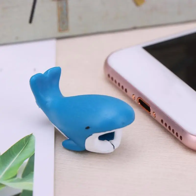 PVC Anti Break Cable Protector Winder Shape Bite Cord Wire Animal Protective Case Cover For iphone USB Charging Data Cable