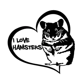 

computer Styling I Love Hamsters Vinyl Decal Diy Removable Sticker for computer/truck/laptop/wall