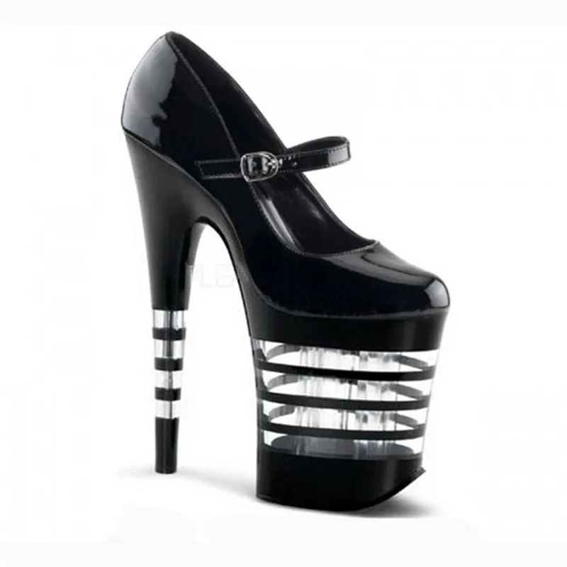 

Туфли-лодочки женские из лакированной кожи, на тонком высоком каблуке 20 см