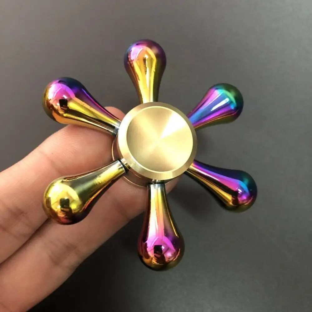 Risikabel Hurtig grus Metal Hand Spinners Fidget Toys | Rainbow Metal Fidget Spinners - Rainbow  Fingertip - Aliexpress