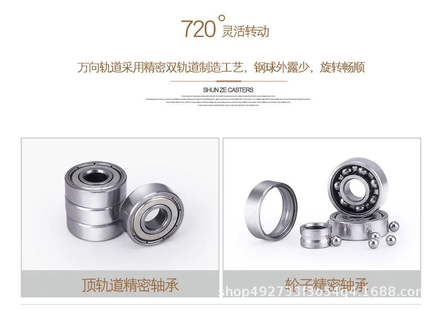 Напрямую от производителя продажи Truckle 1-дюймовый 1,25 дюйма 1,5 дюйма 2-дюймовый универсальный колесный винт активности TPE круглая мебель индустрии