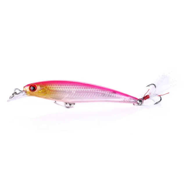 1 Pcs Minnow Fishing Lures 90mm 8g Bass Trolling Artificial Hard Bait Crankbait Wobblers 3D Eyes Pike Carp Bait Fishing Tackle 03