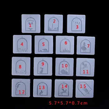 

Handmade Acrylic Frame Pendant Silicone Resin Molds Jewelry Making Tools Dried Flower Resin Decorative DIY Hand Crafts