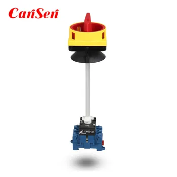 

Cam Switch Door interlock, Din rail with long shaft Ith 32A Isolating switch Disconnect Switch 3 Pole (CE, CCC, TUV certificate)