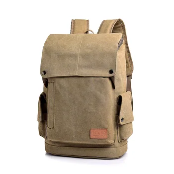 

Backpacks 2020 Spring Notebook Laptop Bag Simple&Preppy Style Unisex Multicolor Khaki Coffee Black Breathable Storage Rucksack