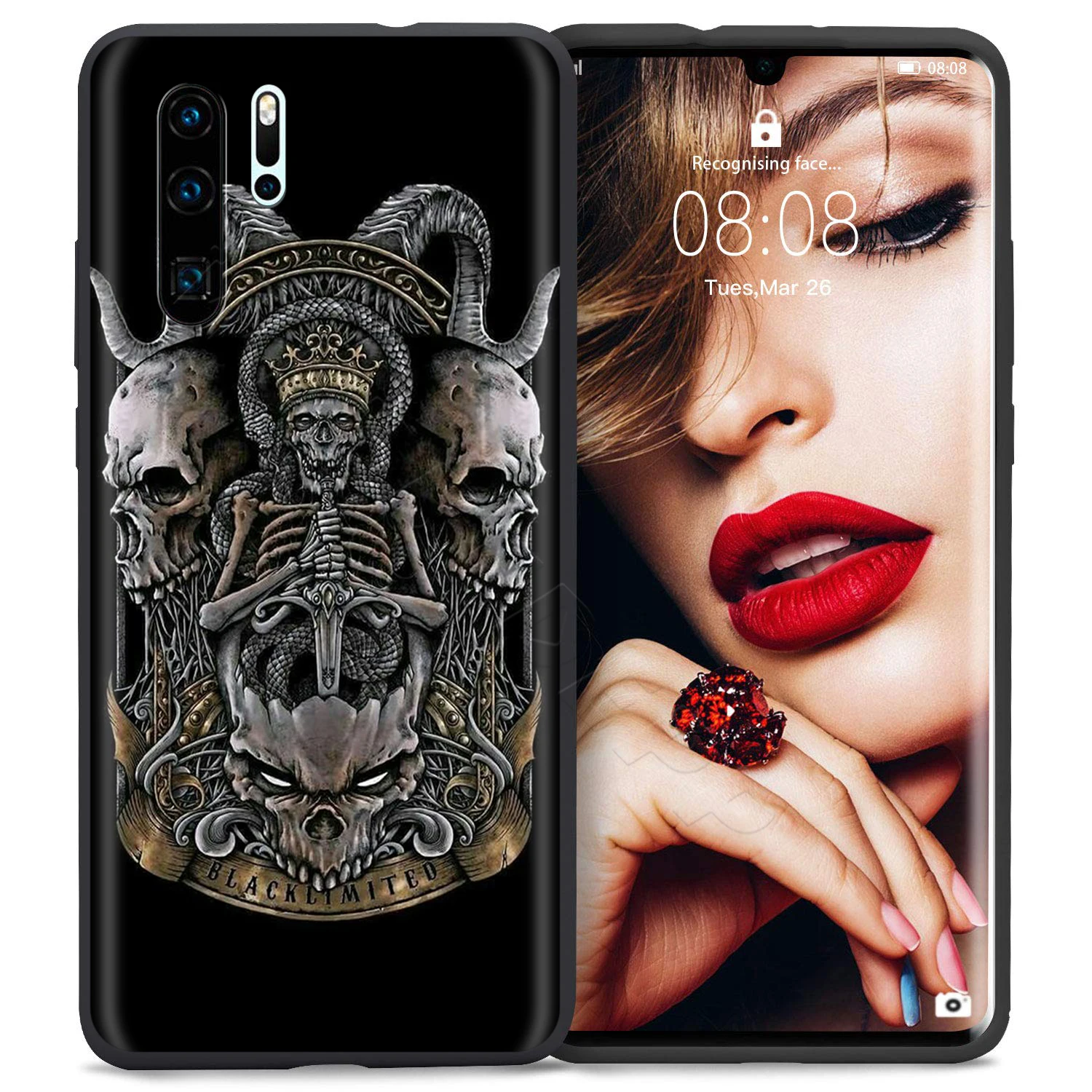 9 Чехол Webbedepp Satanic Scary Skull для huawei Honor 6A 7A 7C 7X8 8X 8C 9 9X10 20 Lite Pro Note View - Цвет: 9