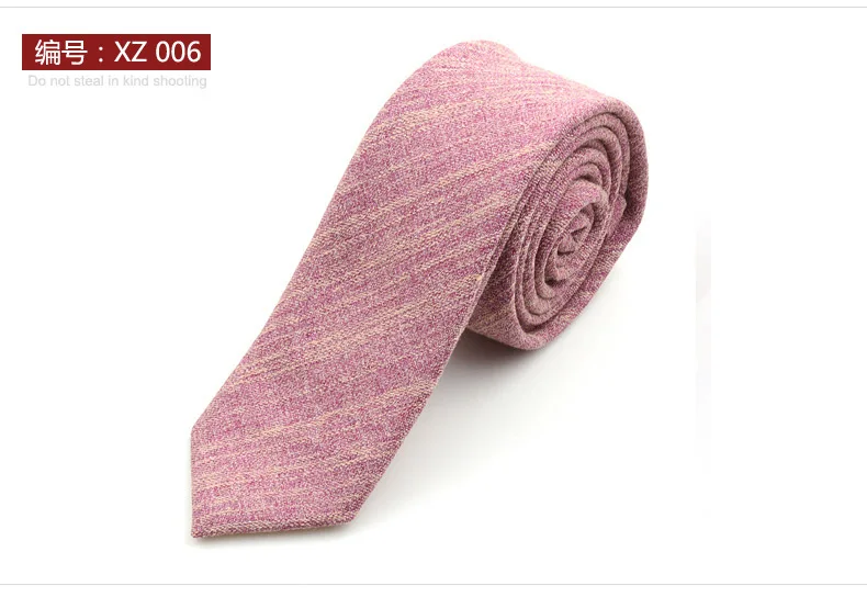 Сплошной хлопковый галстук 6 см тонкий галстук в полоску мужской повседневный синий черный обтягивающий галстук красный зеленый серый