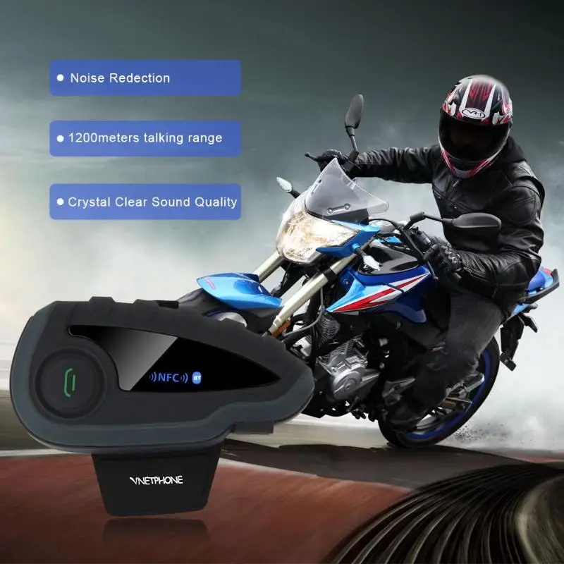 Шлем Bluetooth гарнитура дистанционное управление ручка NFC подходит для мобильного телефона мотоцикла BT беспроводной домофон FM радио NFC