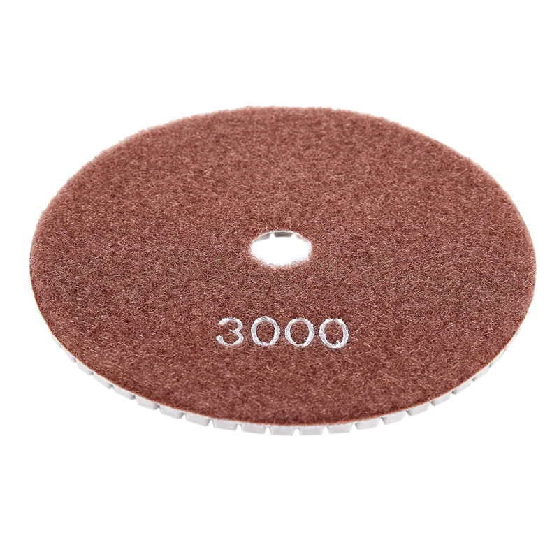 Top-5 inch 125mm Wet Diamond Polishing Pads Marble Granite Grits