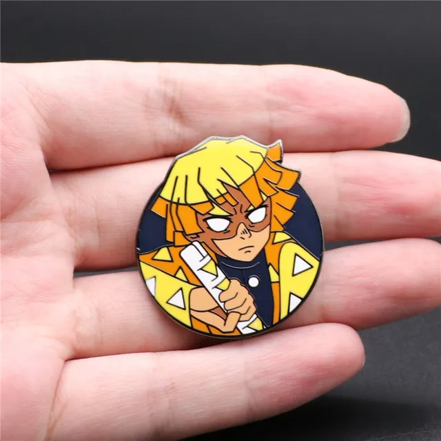 Anime Demon Slayer Brooch Cosplay Badge Agatsuma Zenitsu Cartoon Cute Pin Fancy Gift Aliexpress