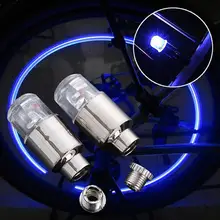 Неоновый светодиодный крутой велосипед шина Светодиодная лампа на колесо газовое сопло лампа поставляется с батареей цикл светильник отражатель