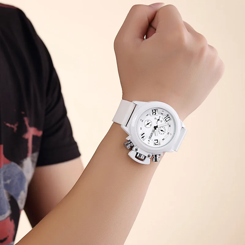 

Watch Natural Detox Gainer Multi-functional Sports Silicone Band Hot Sales Waterproof Calendar Men's Watch