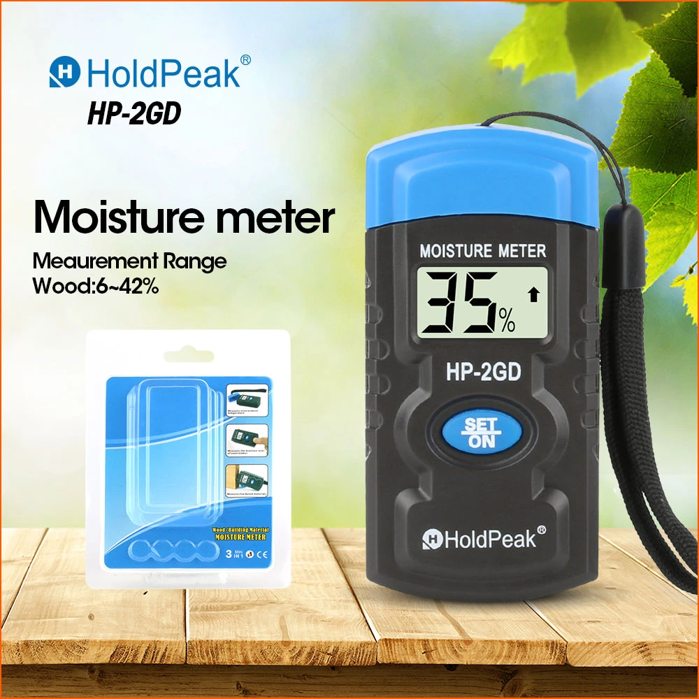 Portable for Woodworker Wood Building Material Wood Humidity Tester 2 in 1 Wood Moisture Detector 