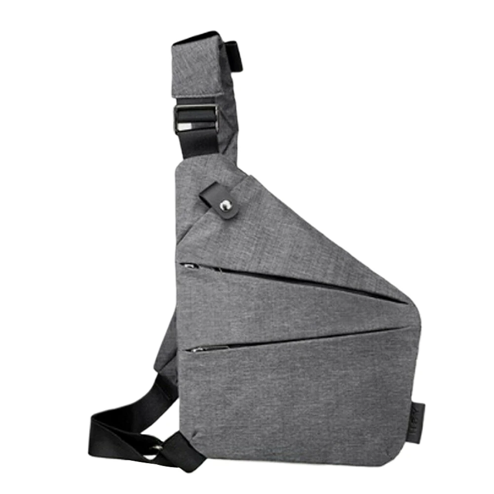 

Men Messenger Crossbody Pouch Multifunctional Chest Bag Oxford Fabric Wallet Fashion Waterproof Anti Theft Outdoor Traveling